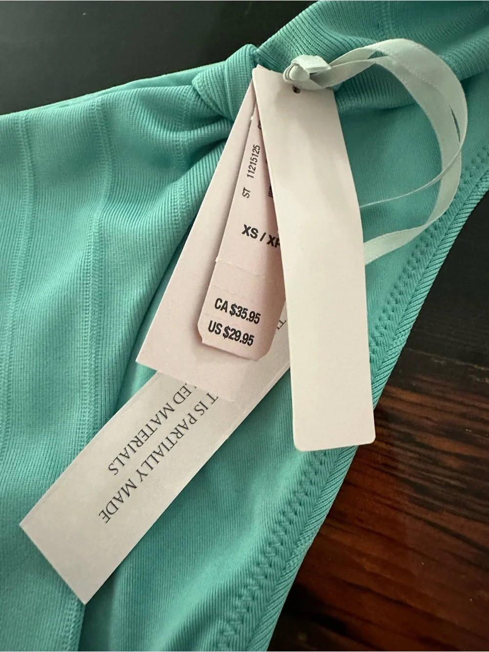 Victoria's Secret Swim Bikini Bottoms in Aqua & Red size XS Bundle of 2 Ribbon